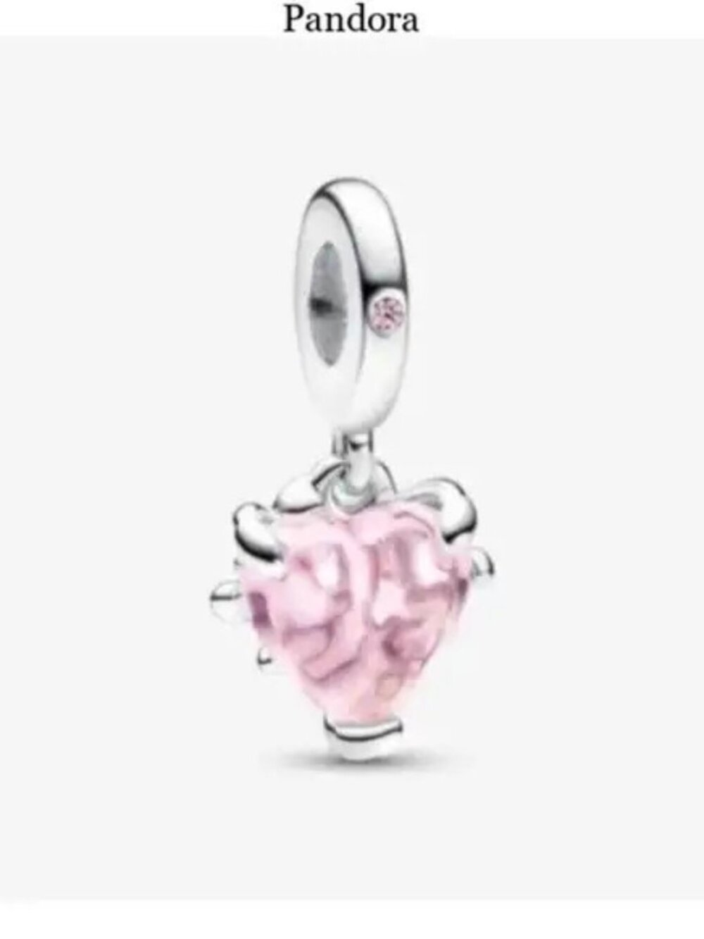 Pandora Pink Family Tree & Heart Dangle Charm